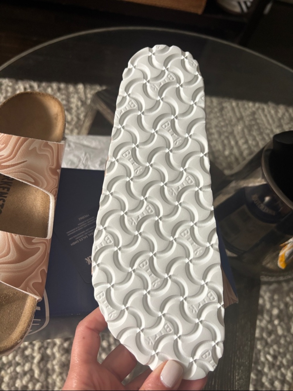 Birkenstock Arizona marble new beige Birko-Flor - Picture 5 of 5